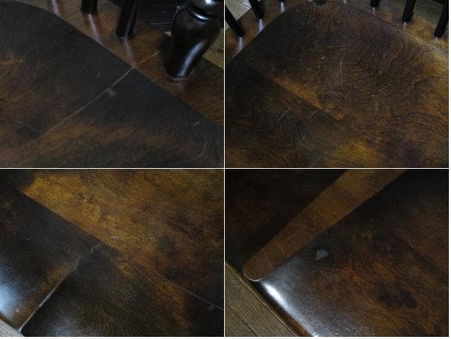 松本民芸家具 ミズメザクラ 楢 無垢材 513型 長ウィンザーチェアⅢ 3人掛け