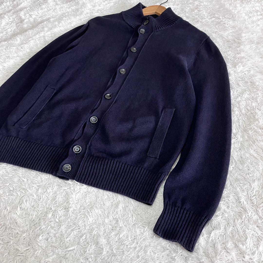 ZANONE CHIOTO コットン リネン スタンドカラー カーディガン50