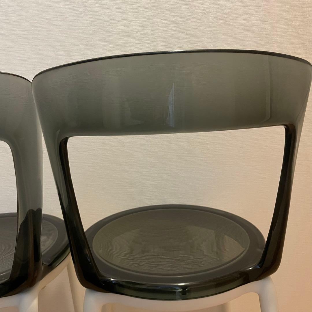 【2脚セット】ソフトライン　LUNA ルナ　スタッキングチェア　ダイニングチェア