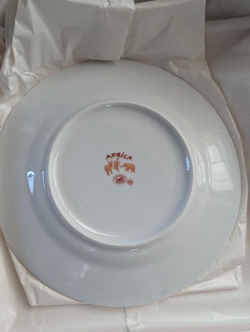 お値下げ！HERMES未使用品 Africaアフリカ　プレート　オレンジ