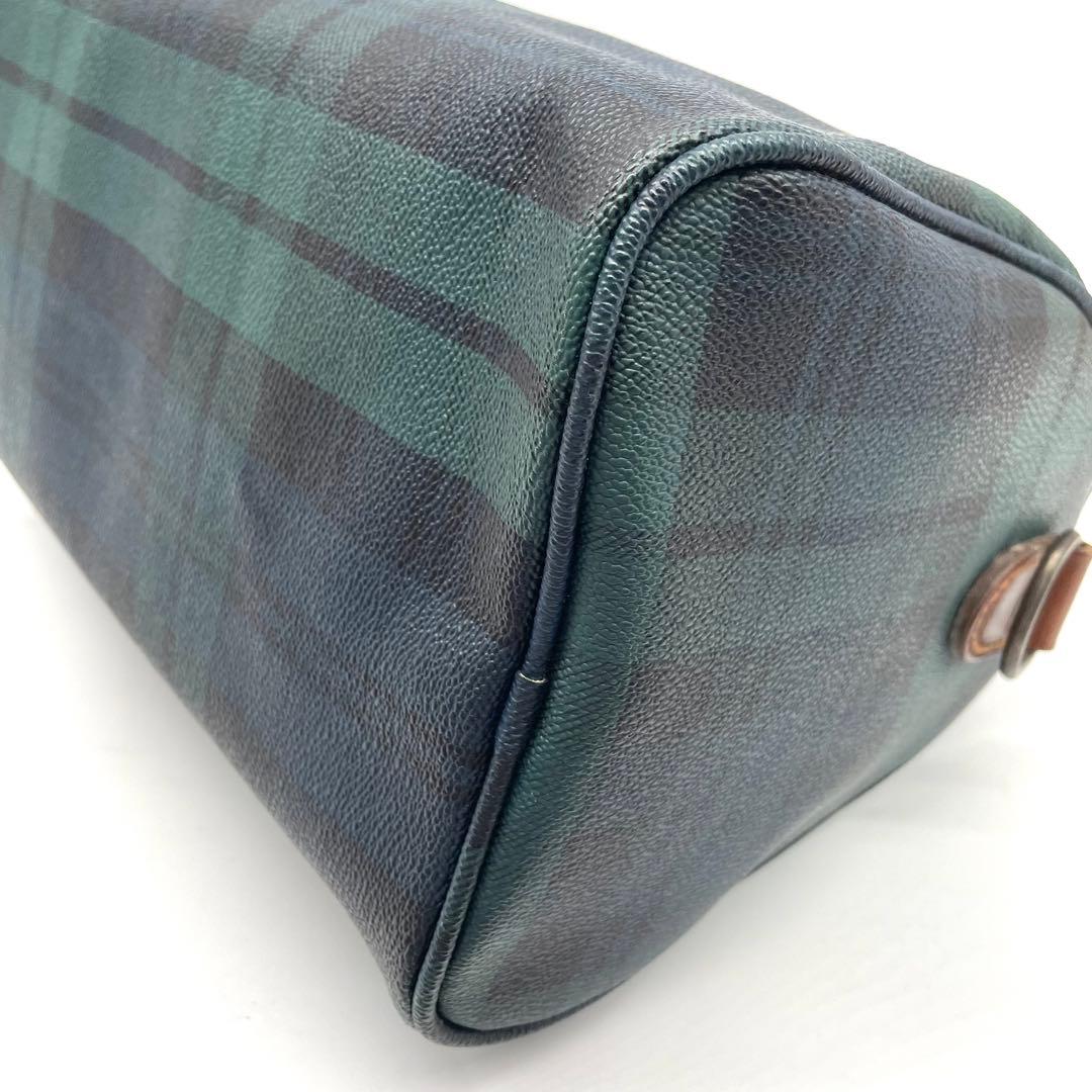 ラルフローレン ミニボストンバッグ ショルダー 2way チェック PVC 革