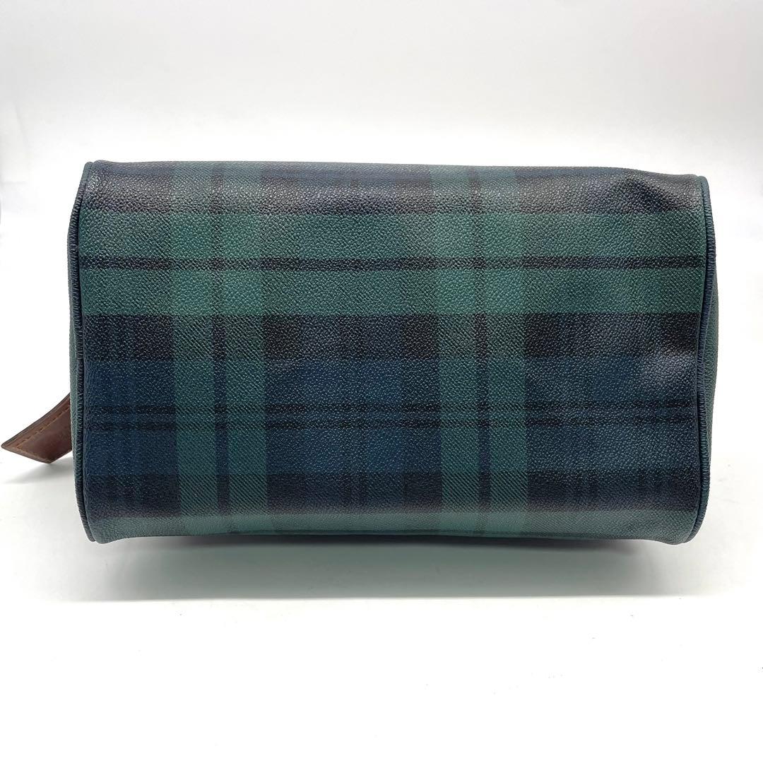 ラルフローレン ミニボストンバッグ ショルダー 2way チェック PVC 革