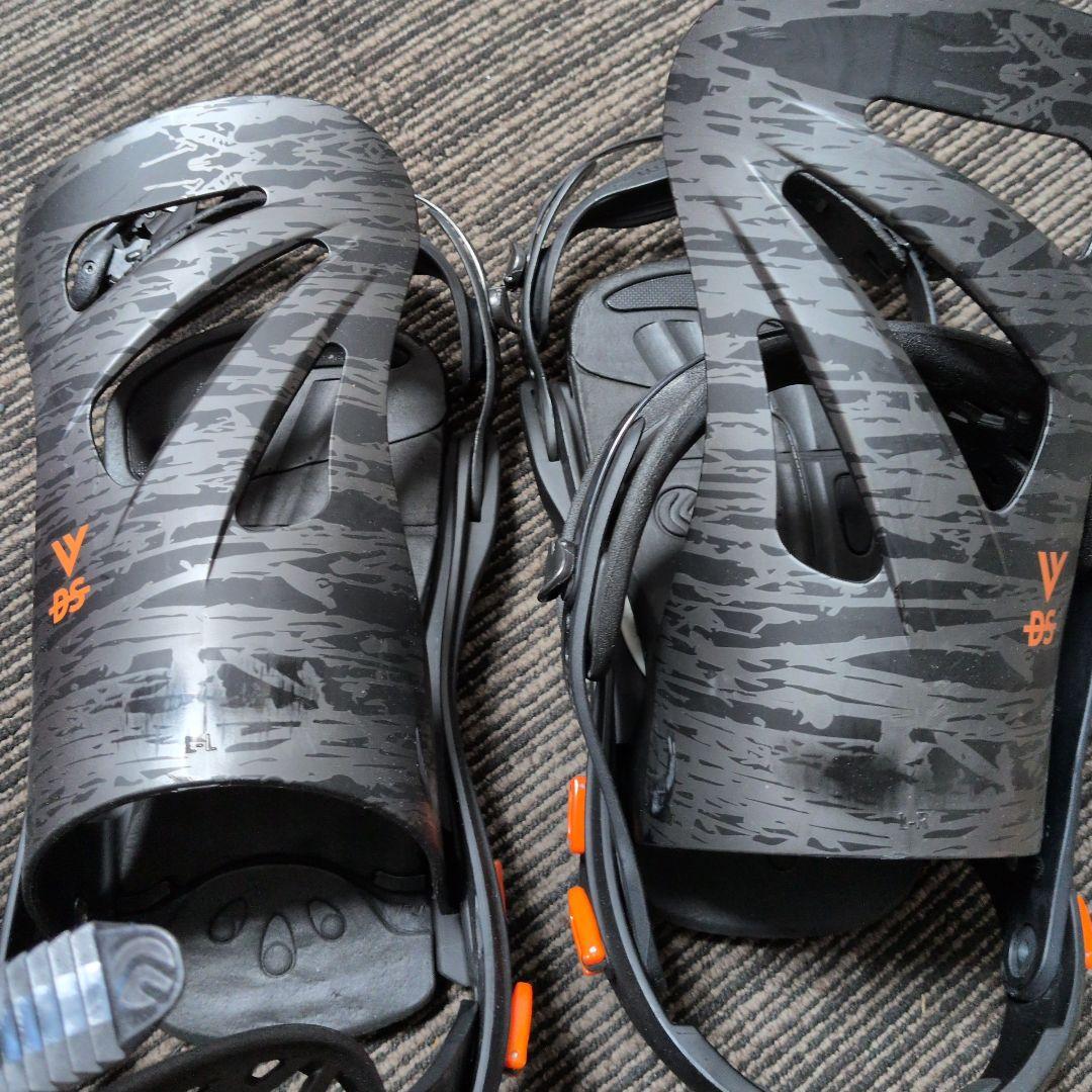 スノーボードビンディング ブラック/グレー