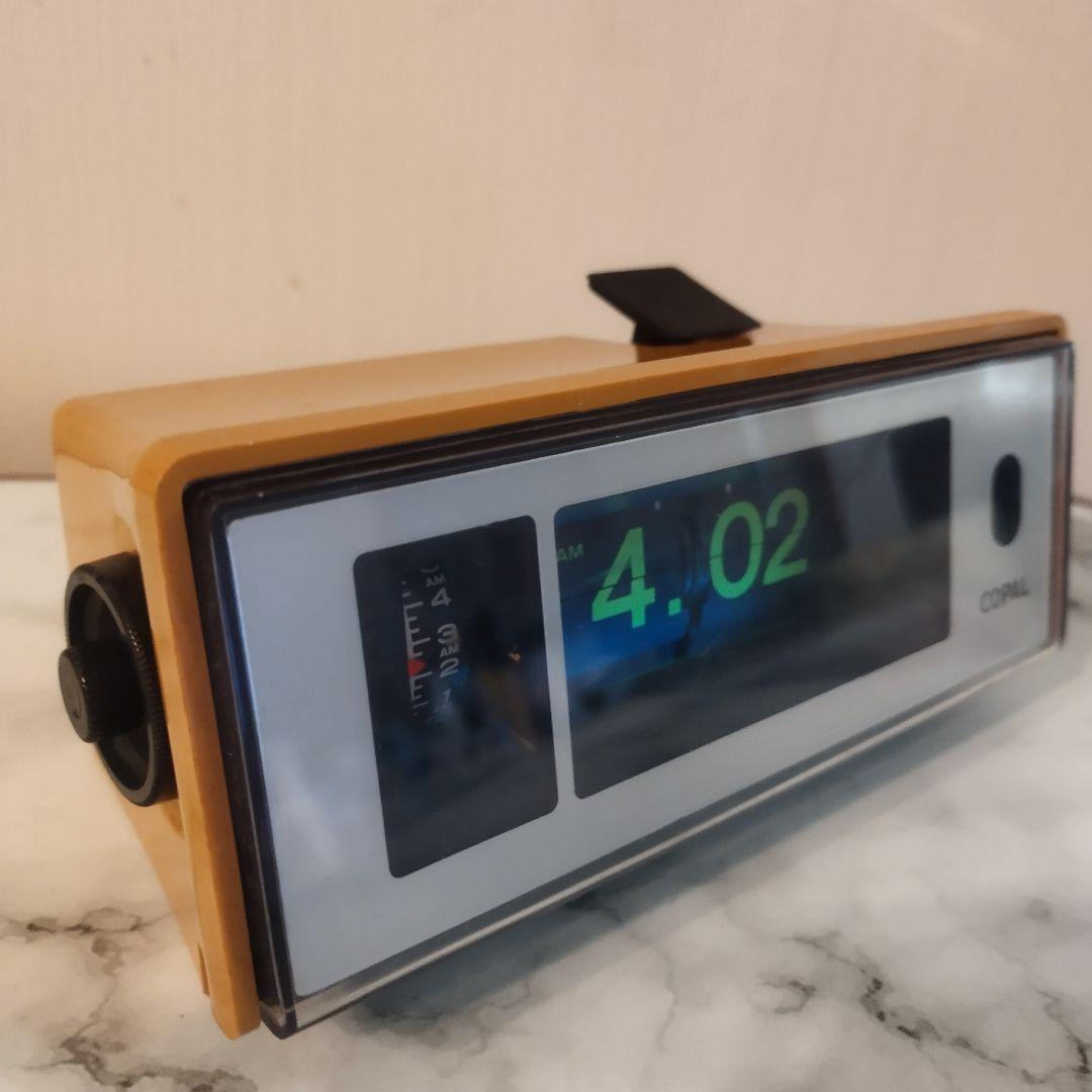 COPAL パタパタ時計 LP248 昭和レトロ ヤマブキ色 50/60Hz