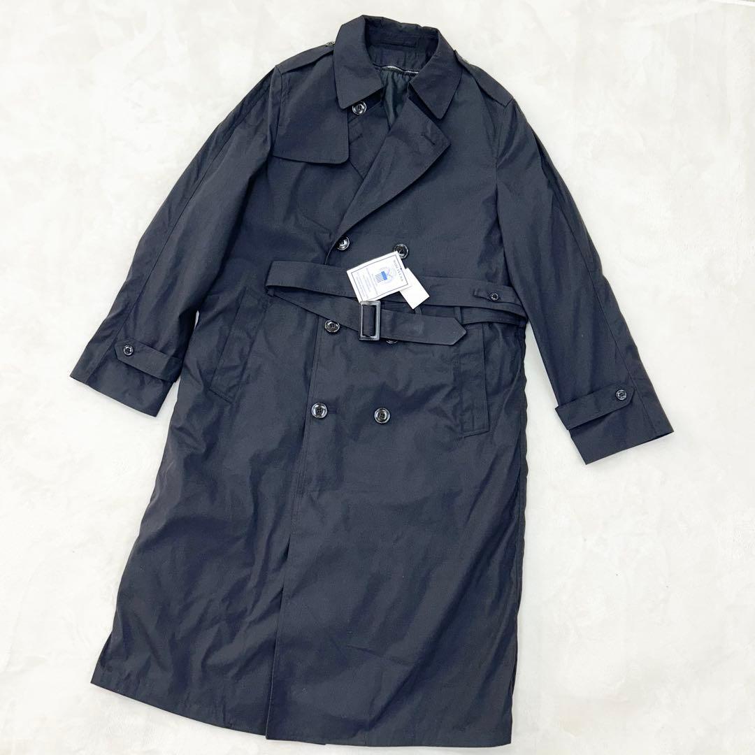 ✨デッドストック✨トレンチコート ダブル　ライナー・ベルト付き　米軍　黒色　ＸＬ