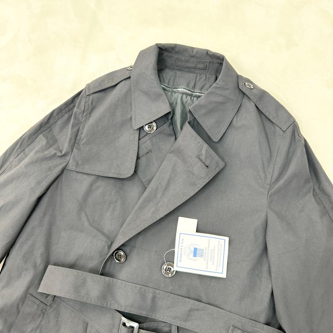 ✨デッドストック✨トレンチコート ダブル　ライナー・ベルト付き　米軍　黒色　ＸＬ