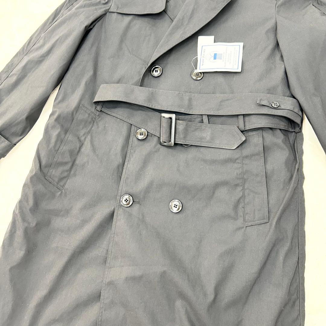 ✨デッドストック✨トレンチコート ダブル　ライナー・ベルト付き　米軍　黒色　ＸＬ