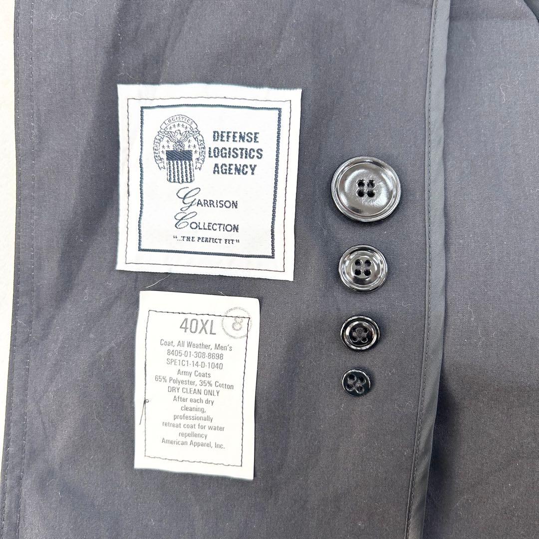 ✨デッドストック✨トレンチコート ダブル　ライナー・ベルト付き　米軍　黒色　ＸＬ