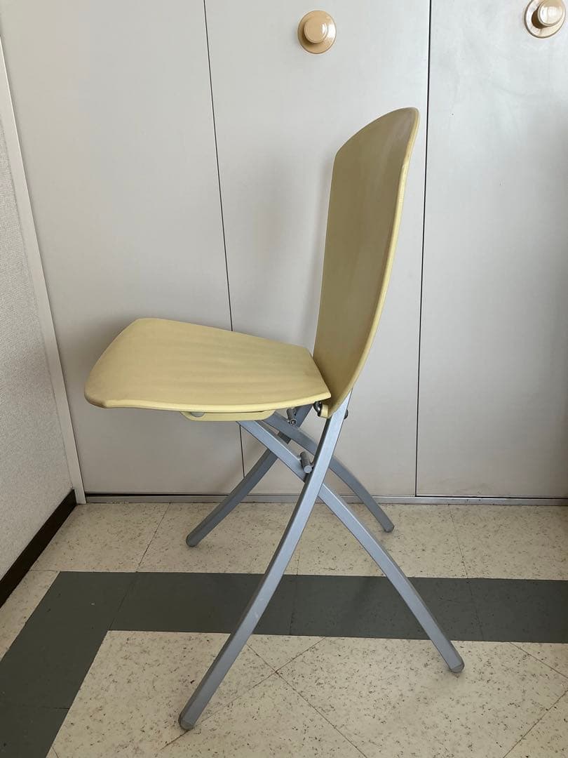 Calligaris Viva 折り畳みチェア　2脚ペア　黒・黄色