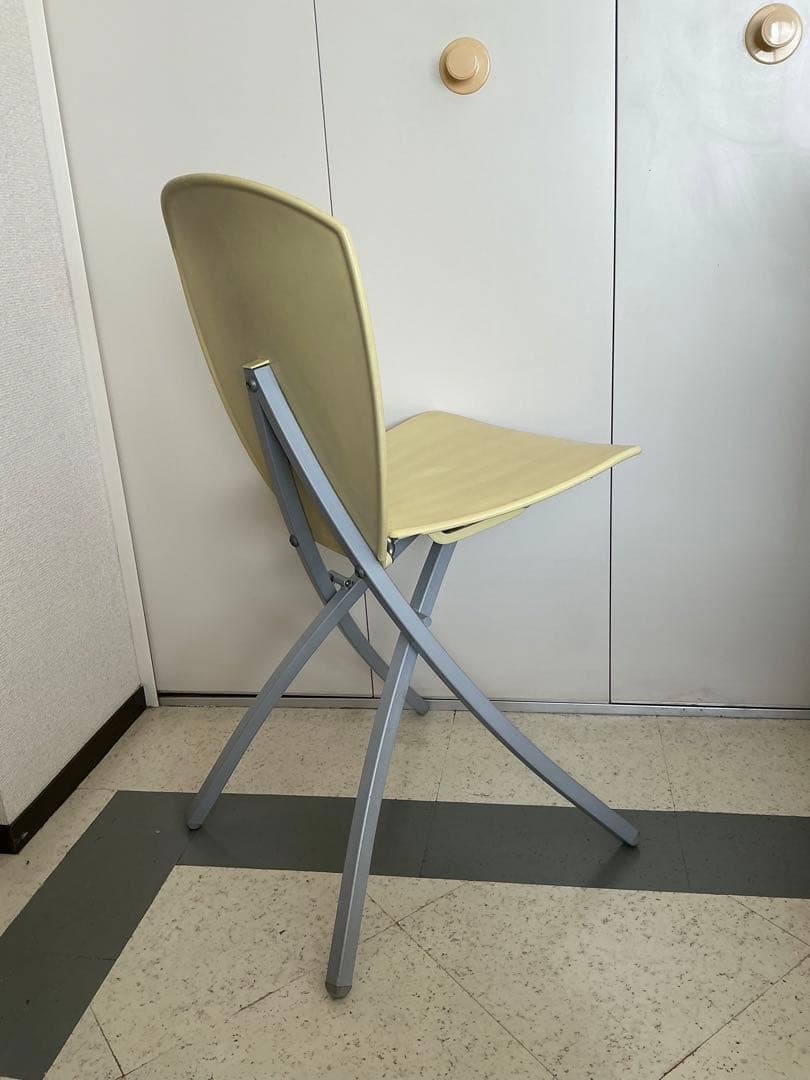 Calligaris Viva 折り畳みチェア　2脚ペア　黒・黄色