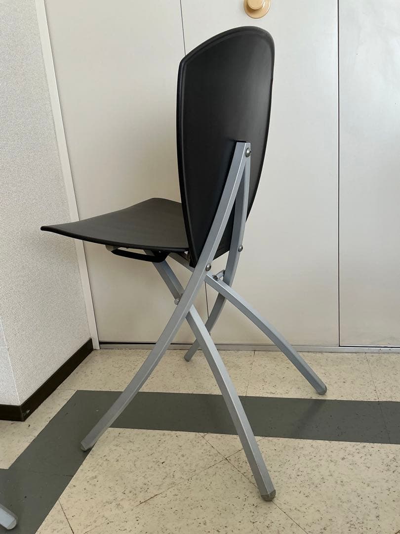 Calligaris Viva 折り畳みチェア　2脚ペア　黒・黄色