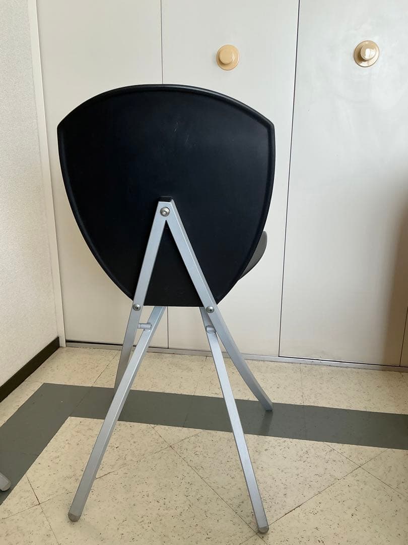 Calligaris Viva 折り畳みチェア　2脚ペア　黒・黄色