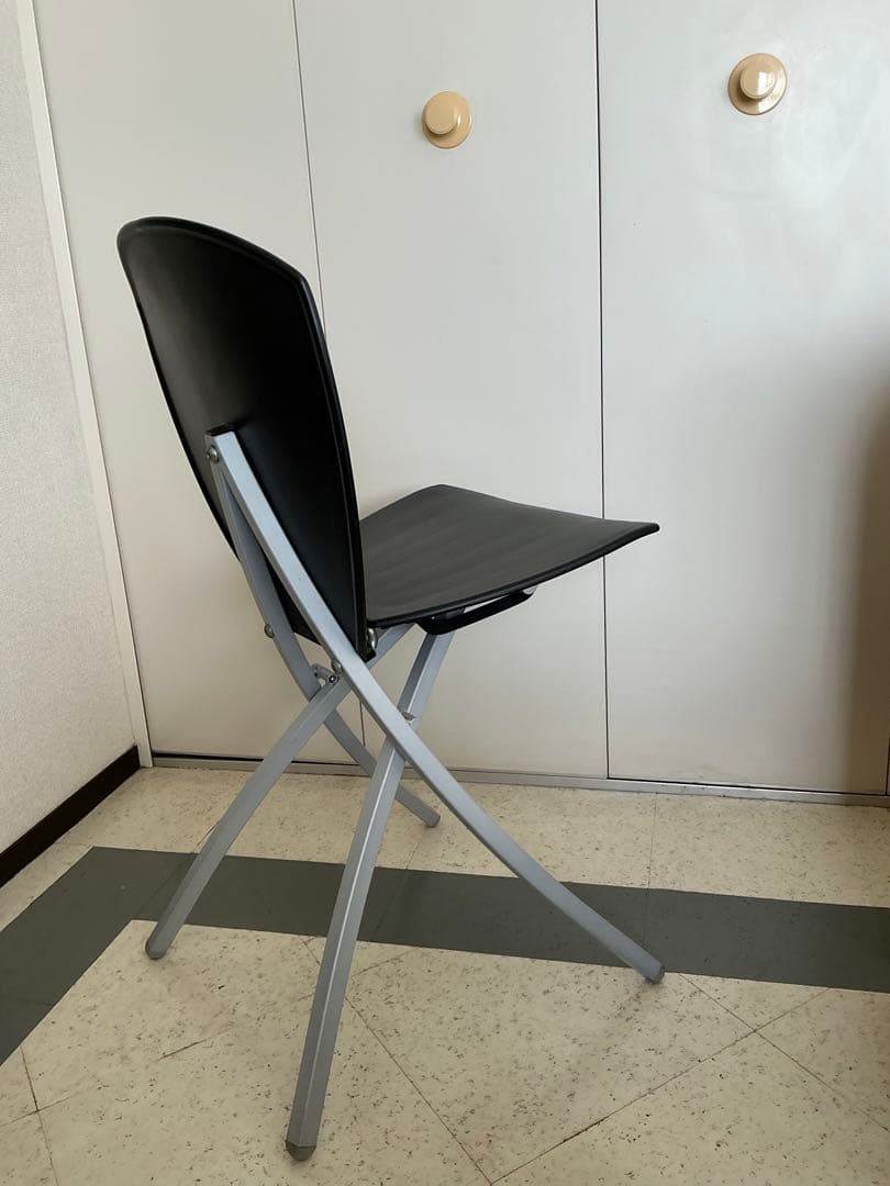 Calligaris Viva 折り畳みチェア　2脚ペア　黒・黄色