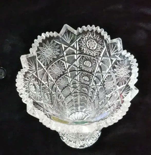 ボヘミアガラス花瓶マイアフラワーベース MA-803