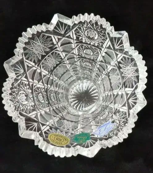 ボヘミアガラス花瓶マイアフラワーベース MA-803