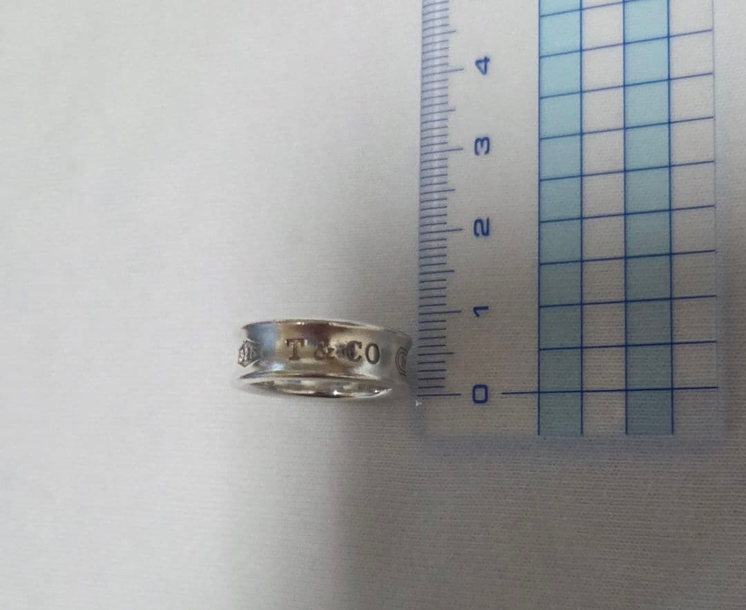 【美品】Tiffany & Co. (ティファニー) ナローリング1837