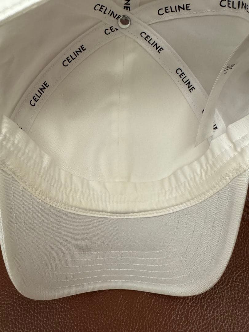 CELINE キャップ トリオンフ ホワイト M