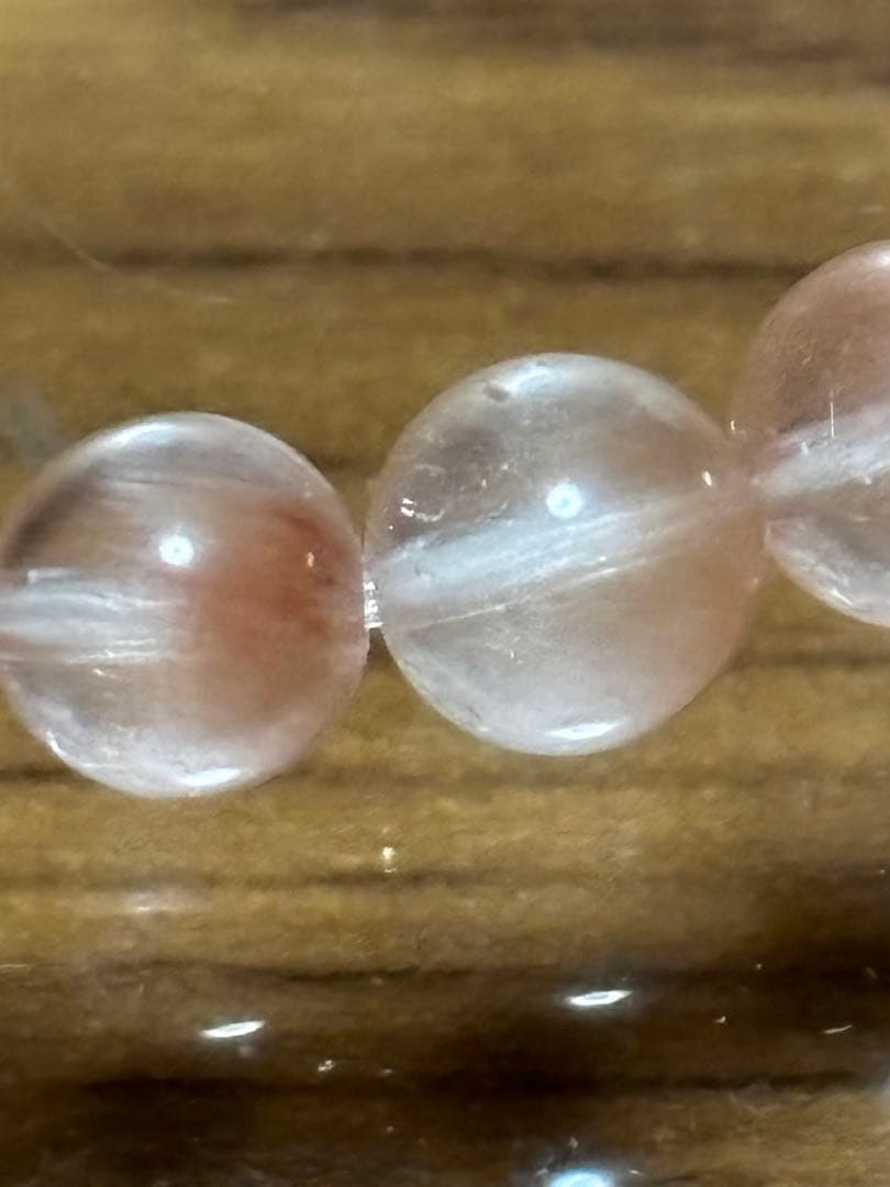 userさん専用！高品質高級天然石 ピンクサゲティニッククォーツ！ブレスレット