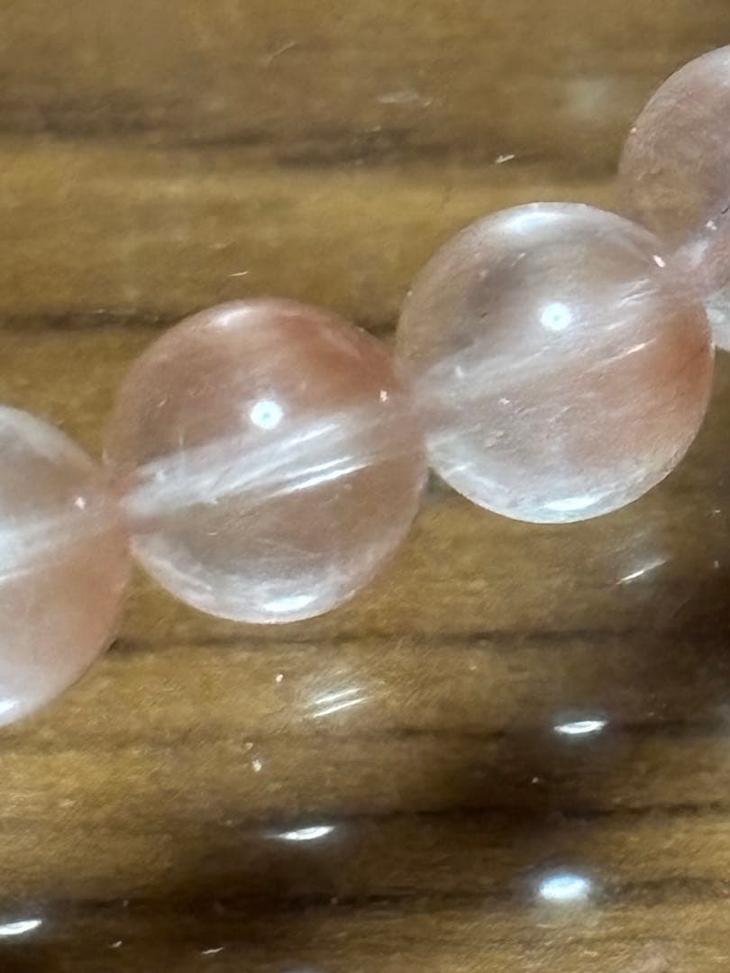 userさん専用！高品質高級天然石 ピンクサゲティニッククォーツ！ブレスレット