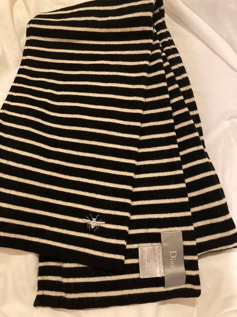 ディオール　オム　カシミヤ100％マフラー　美品