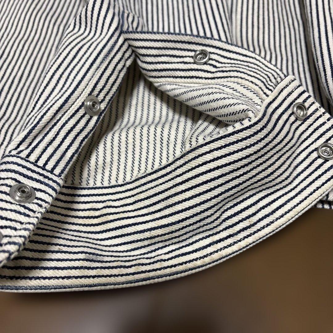 アイアンハートMAC TOOLS ヒッコリーストライプシャツ　ヘビーウエイト