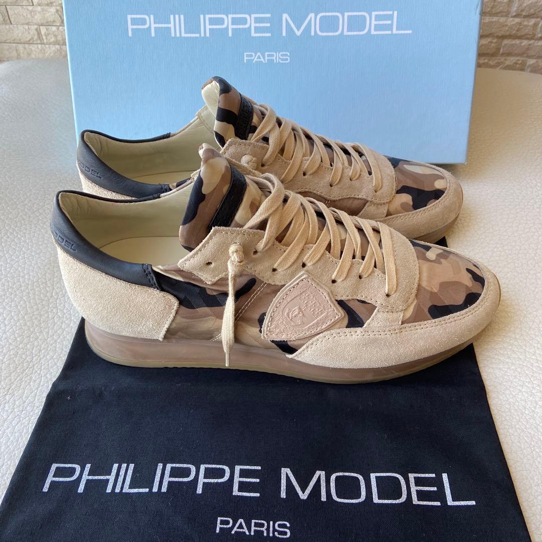 美品PHILLIPMODEL フィリップモデル　スニーカー　カモフラ　サイズ39
