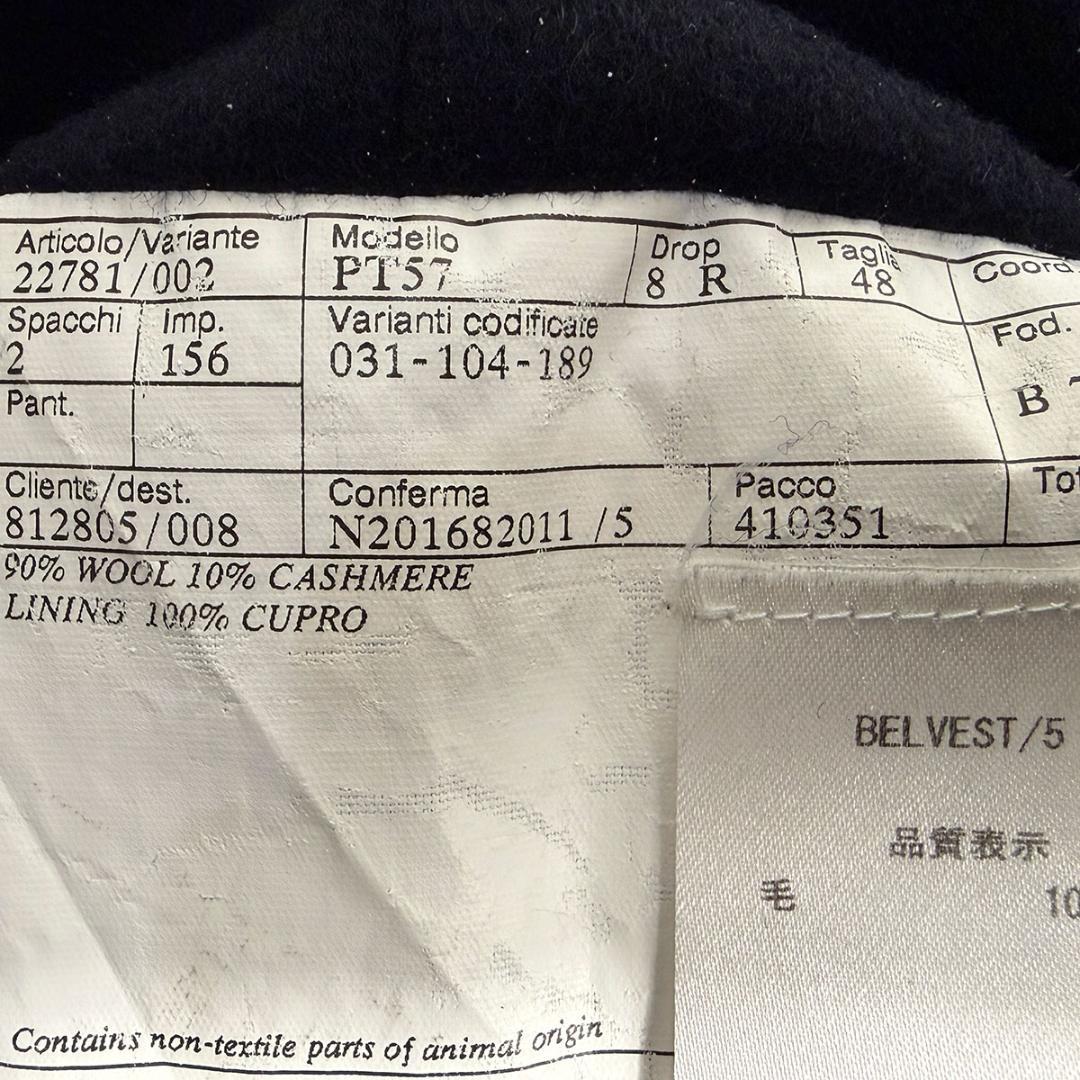 J5175美品 ベルベスト トゥモローランド別注カシミヤ混 チェスターコート48