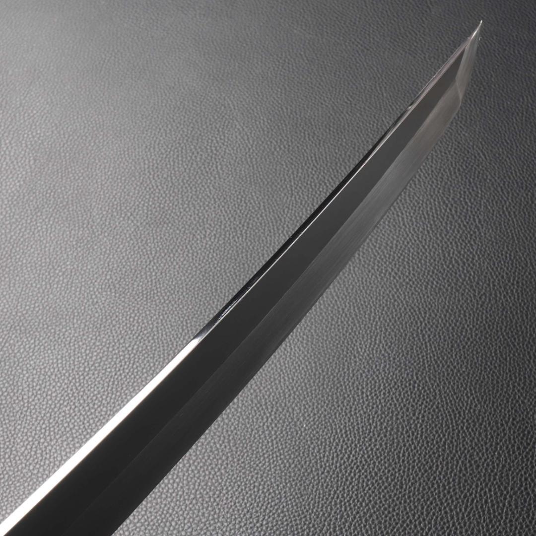 11070鬼反り先丸包丁尺二鏡面仕上げ刺身包丁刃は究極の切れ味黒檀五本銀巻八角柄