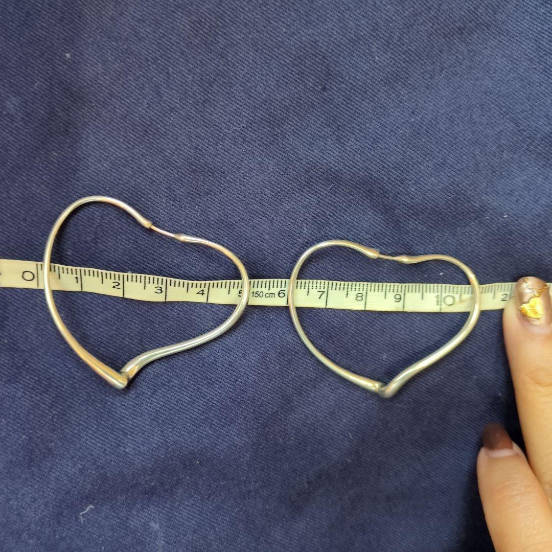 ティファニー オープンハートフープピアス ミディアム ag925 現行品