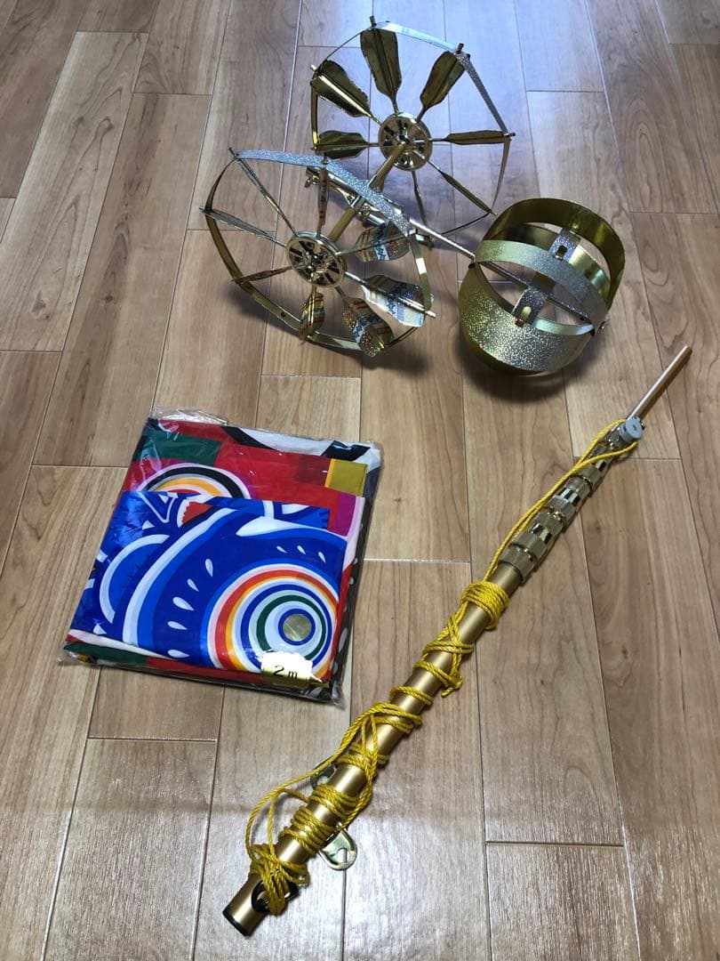 新品鯉のぼり (吹流し，黒鯉2m )