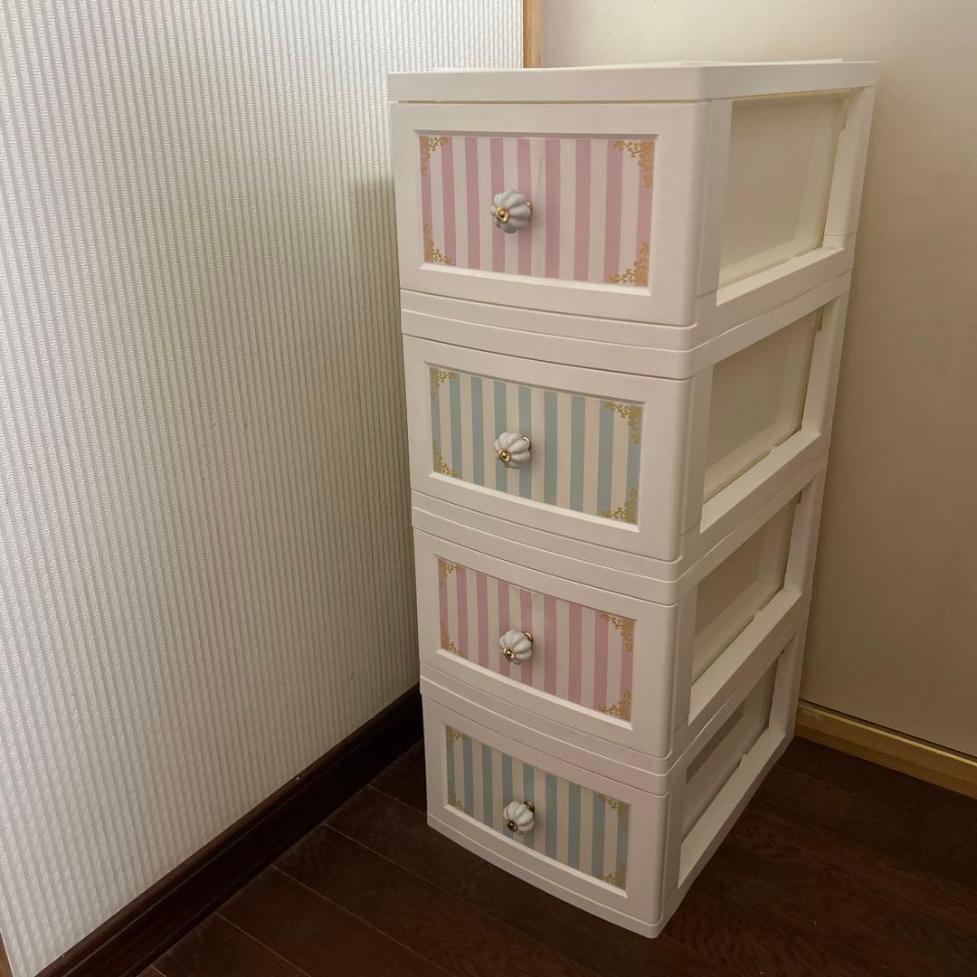 結*た様 ロマンティックプリンセス　ドレスチェンジチェスト　4段