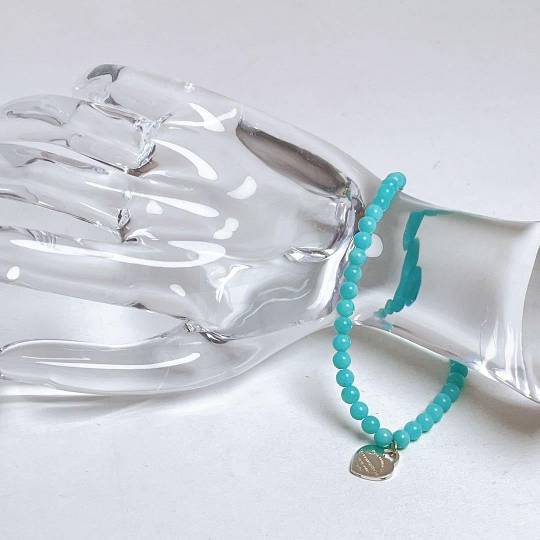 ティファニー　リターントゥ　ハート　ビーズ　アマゾナイト　ブレスレット　925