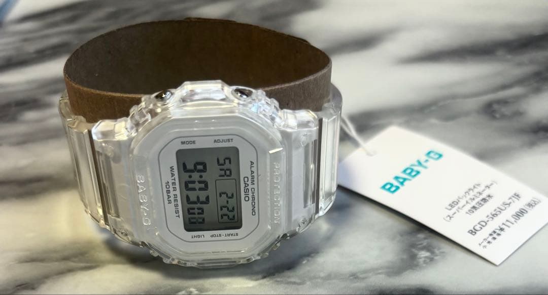 未使用　BABY-G スケルトンCASIO BGD-565US-7JF