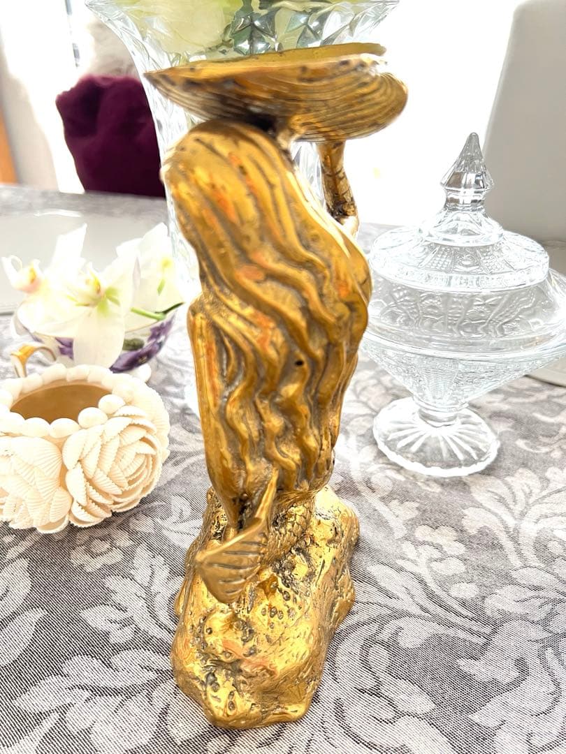 人魚☆オブジェ　キャンドルホルダー