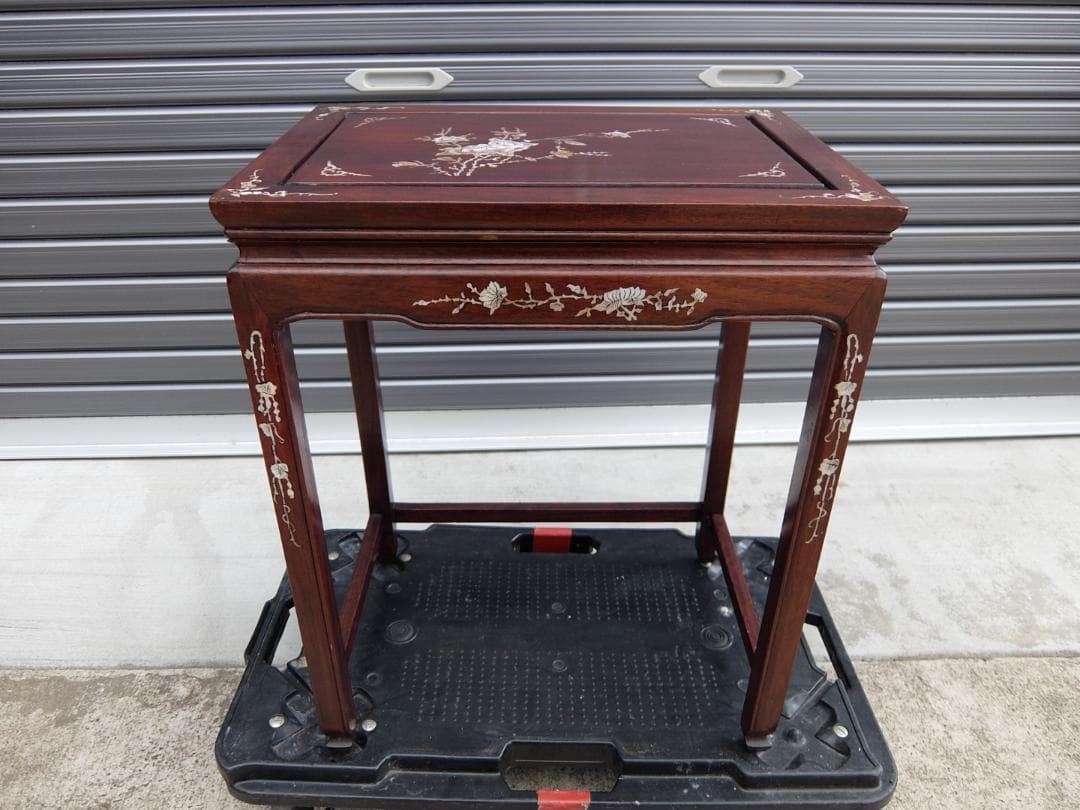 386　螺鈿細工　サイドテーブル