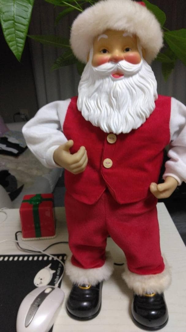 【希少稀】Dancing Santa サンタクロース 置物（年代物です♪）