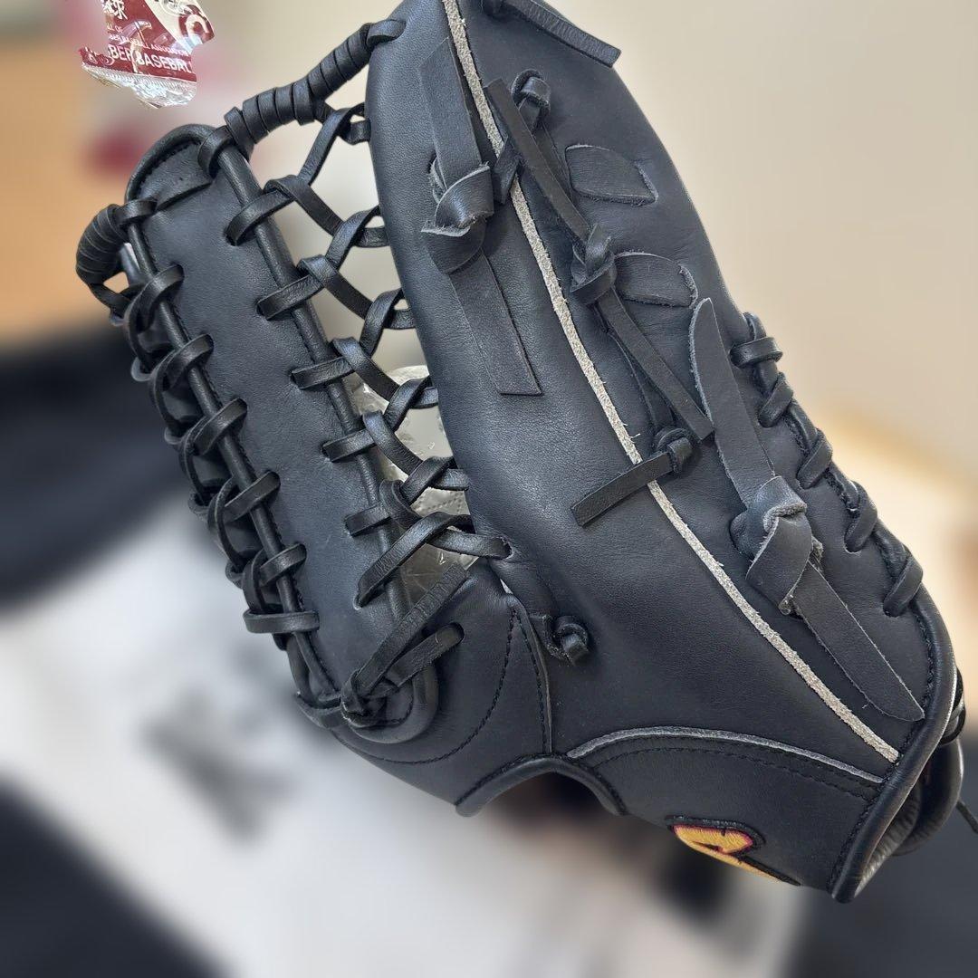 HATAKEYAMA TH-177WB 軟式用グローブ 黒 1985