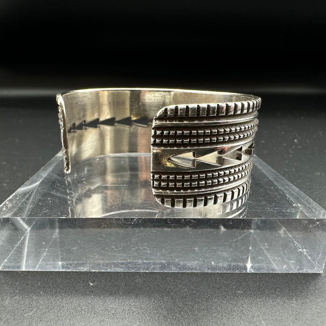 【美品】Navajo Harrison Jim インゴットシルバー バングル