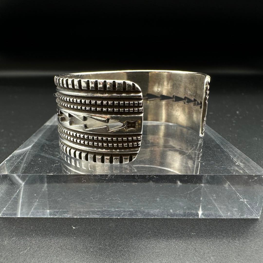 【美品】Navajo Harrison Jim インゴットシルバー バングル