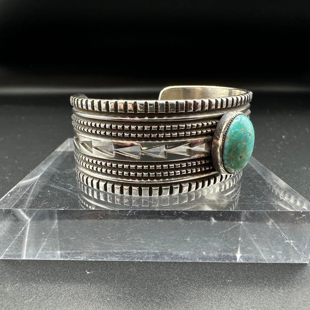 【美品】Navajo Harrison Jim インゴットシルバー バングル