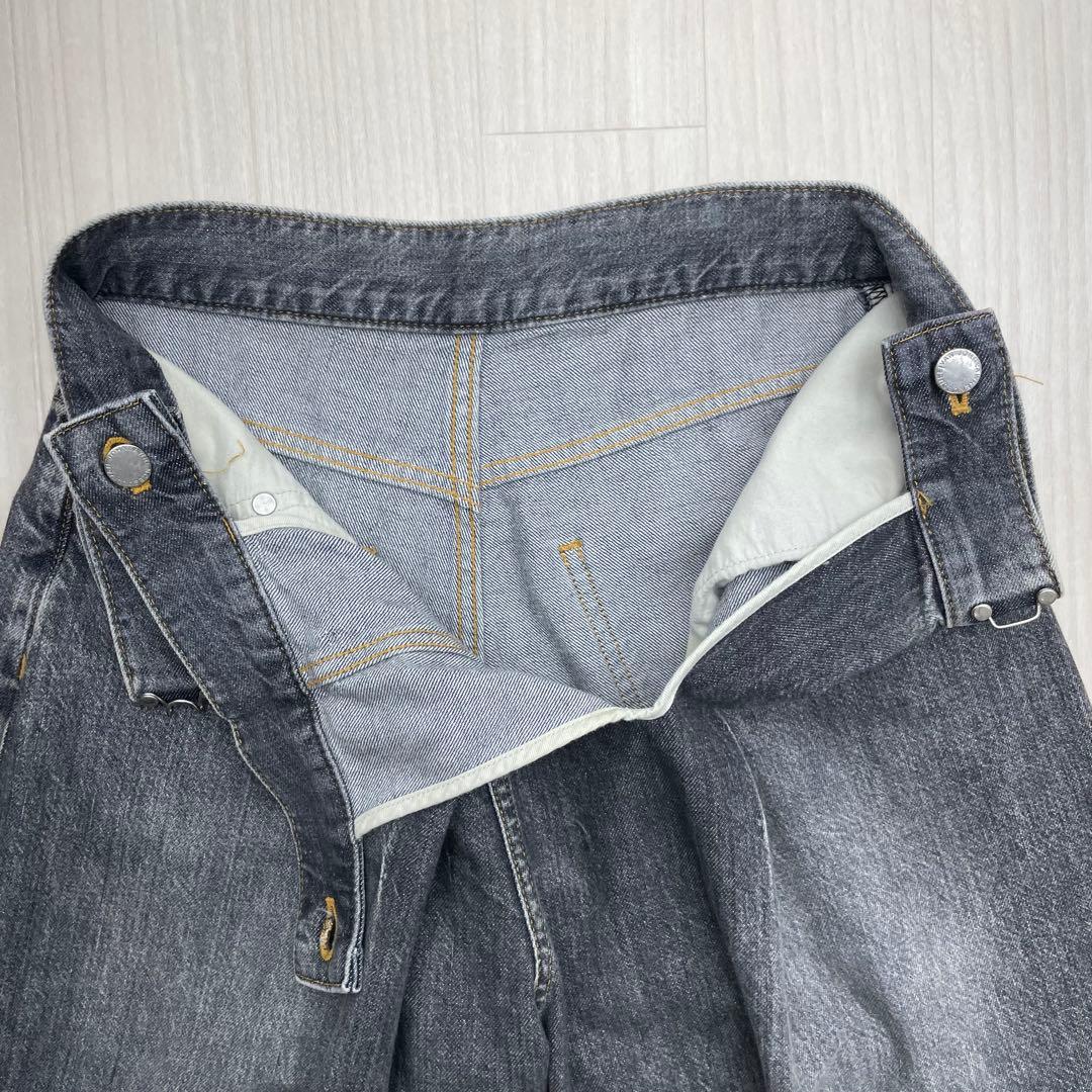 ☆ JOHN LAWRENCE SULLIVANWASHED デニムワイドパンツ