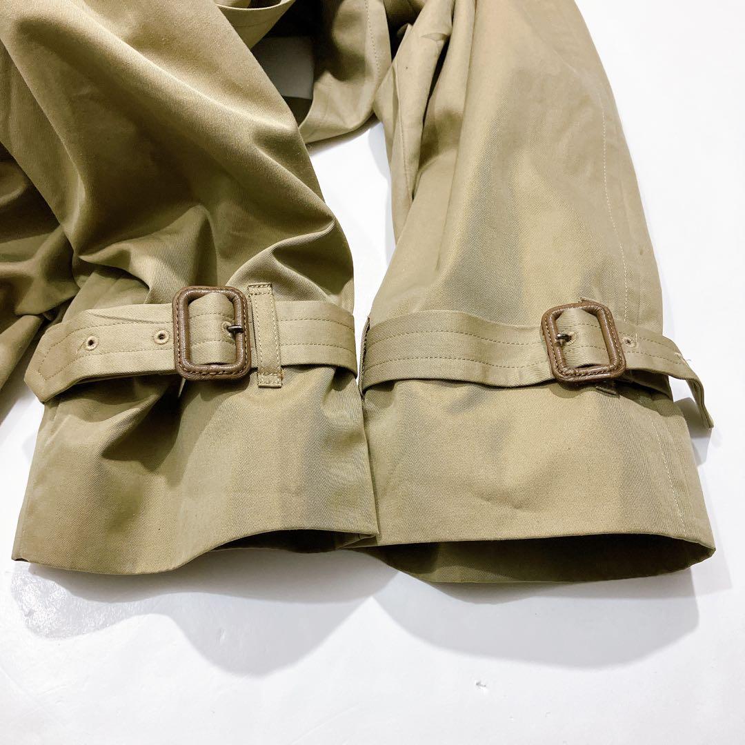 【至高の一品】J.PRESS ロングダブルトレンチコート　カーキ　美品　XL相当
