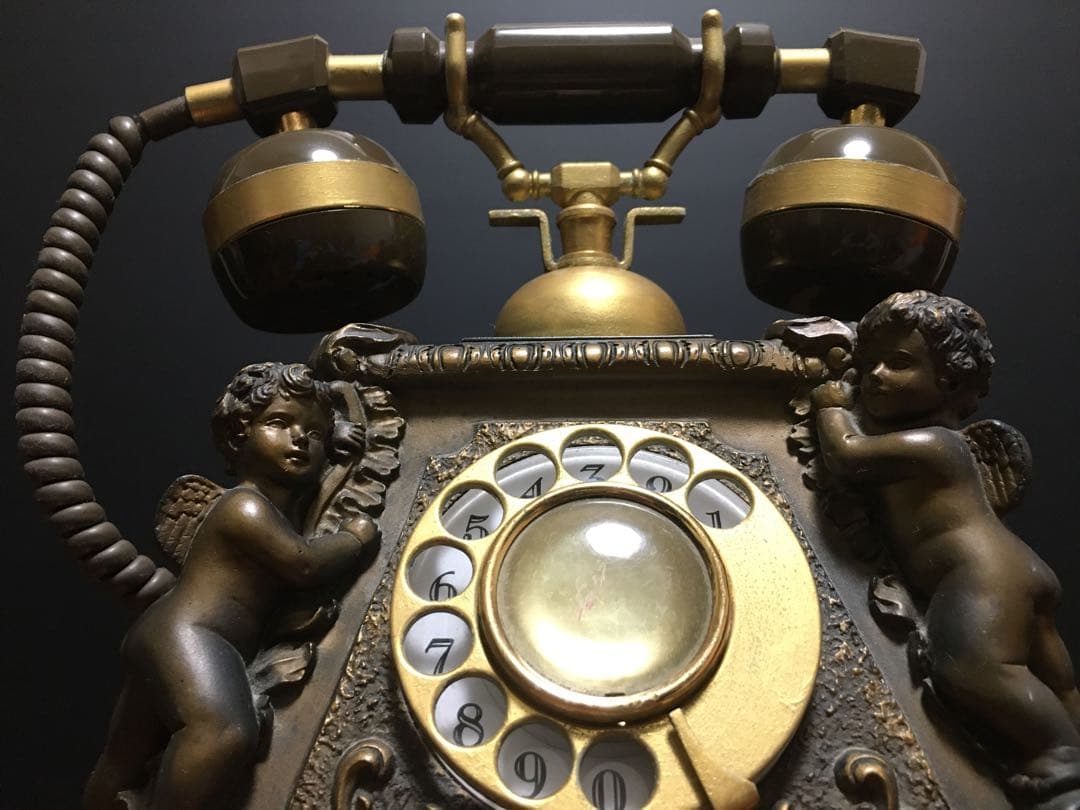 ヴィンテージ　ロータリー　ダイヤル式電話機　日本製