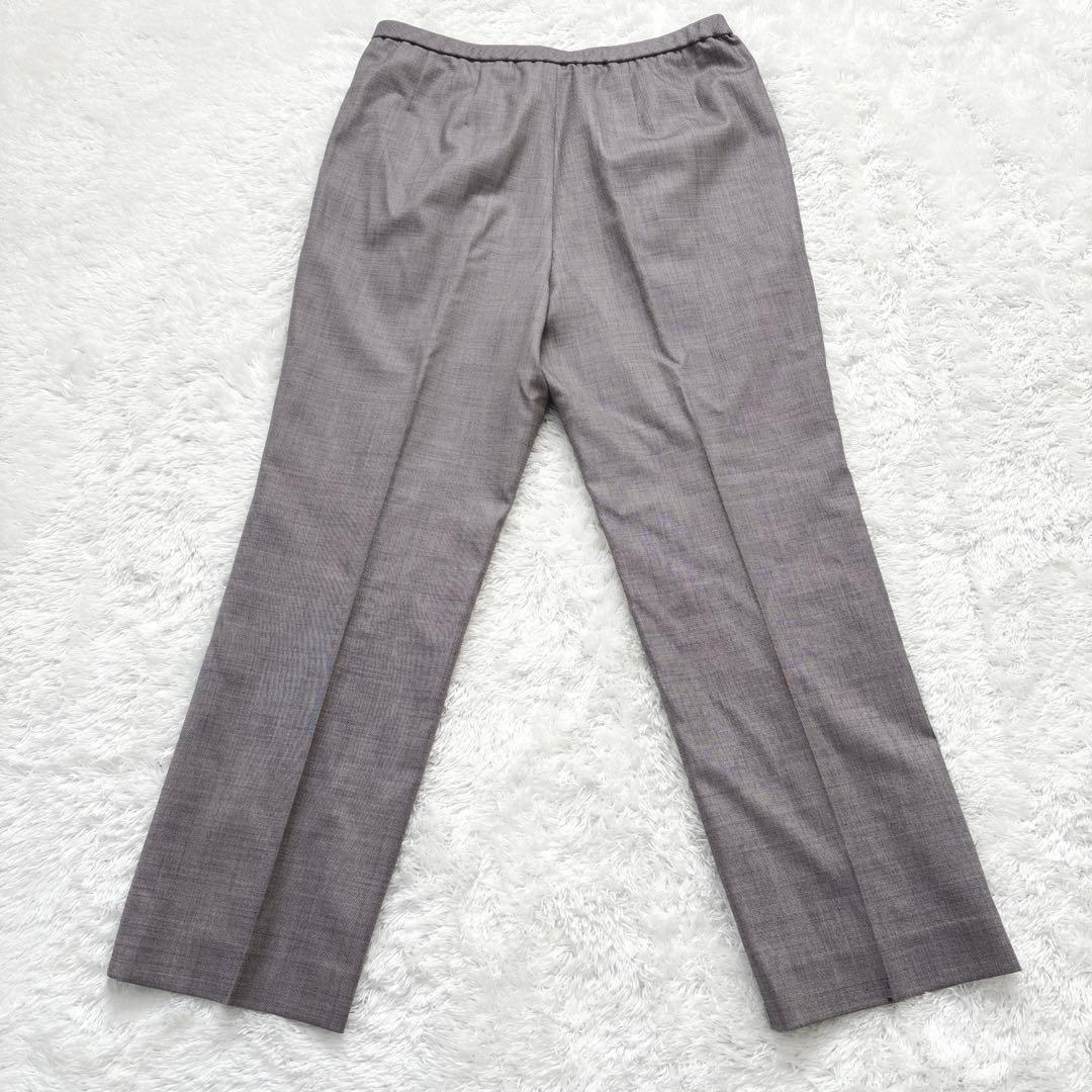 美品✨Leilianレリアン ロロピアーナ L パンツスーツ ウール シルク