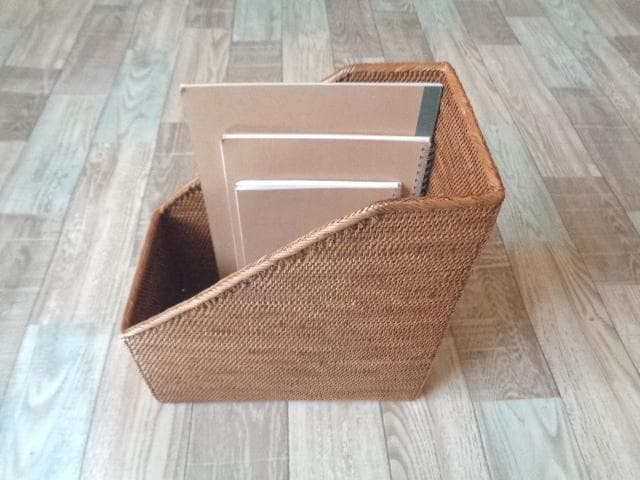 マガジンラック●無地●アタ●バリ島●1045.2●ブックケース●アジアン雑貨