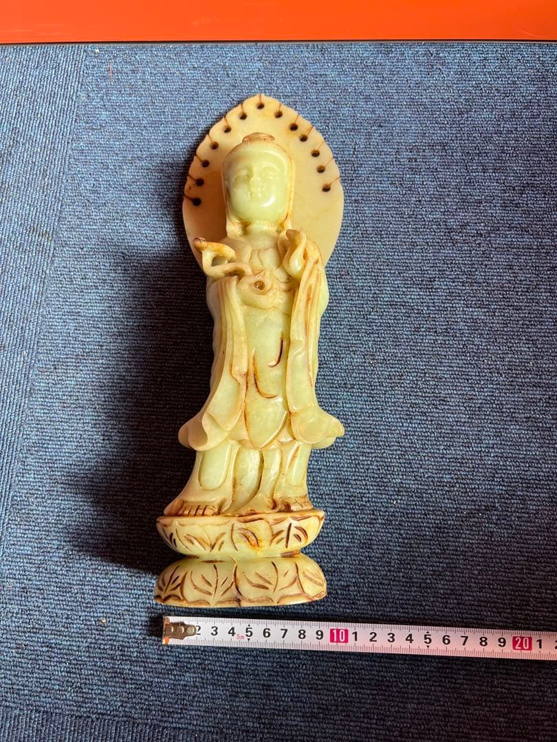 1293 特上彫 如意観音 観音菩薩 開運厄除 仏教美術 仏像 置物 彫刻工芸品