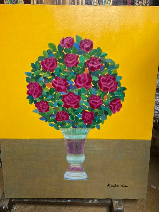 油絵、薔薇、お値下げしました！
