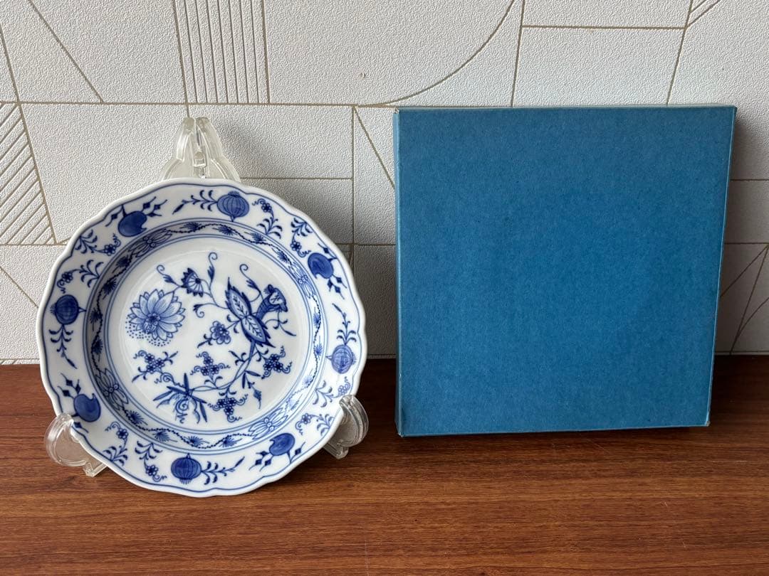 マイセン　ブルーオニオンカップ&ソーサー　プレート　18㎝　トリオ　3点セット