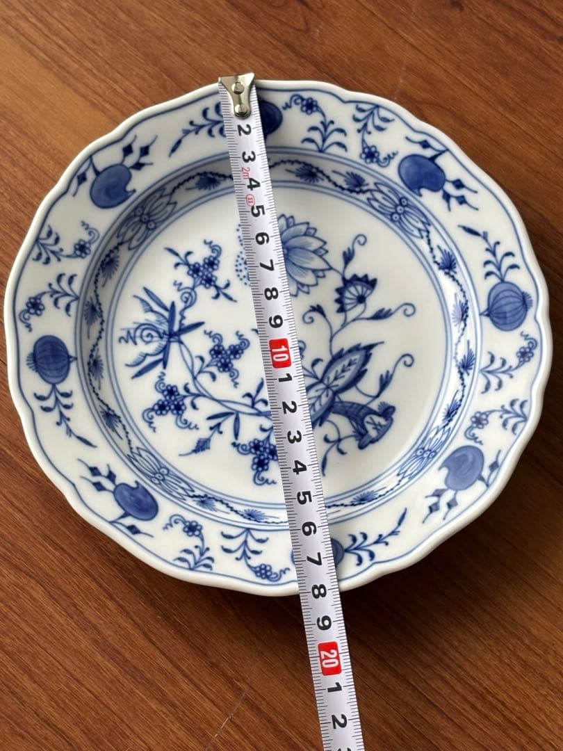 マイセン　ブルーオニオンカップ&ソーサー　プレート　18㎝　トリオ　3点セット