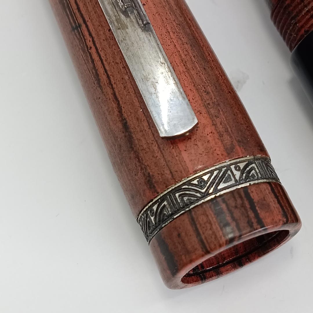 稀少 MARLEN マーレン 18Ｋ 万年筆 ウッド 木目 イタリア